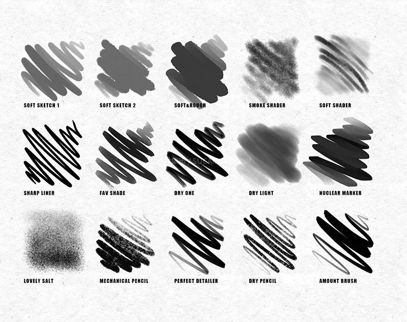 Procreate水性马克笔刷